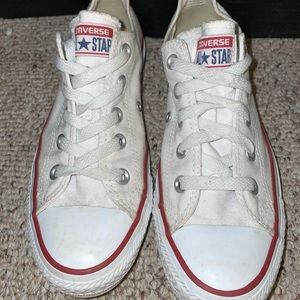 White low top converse